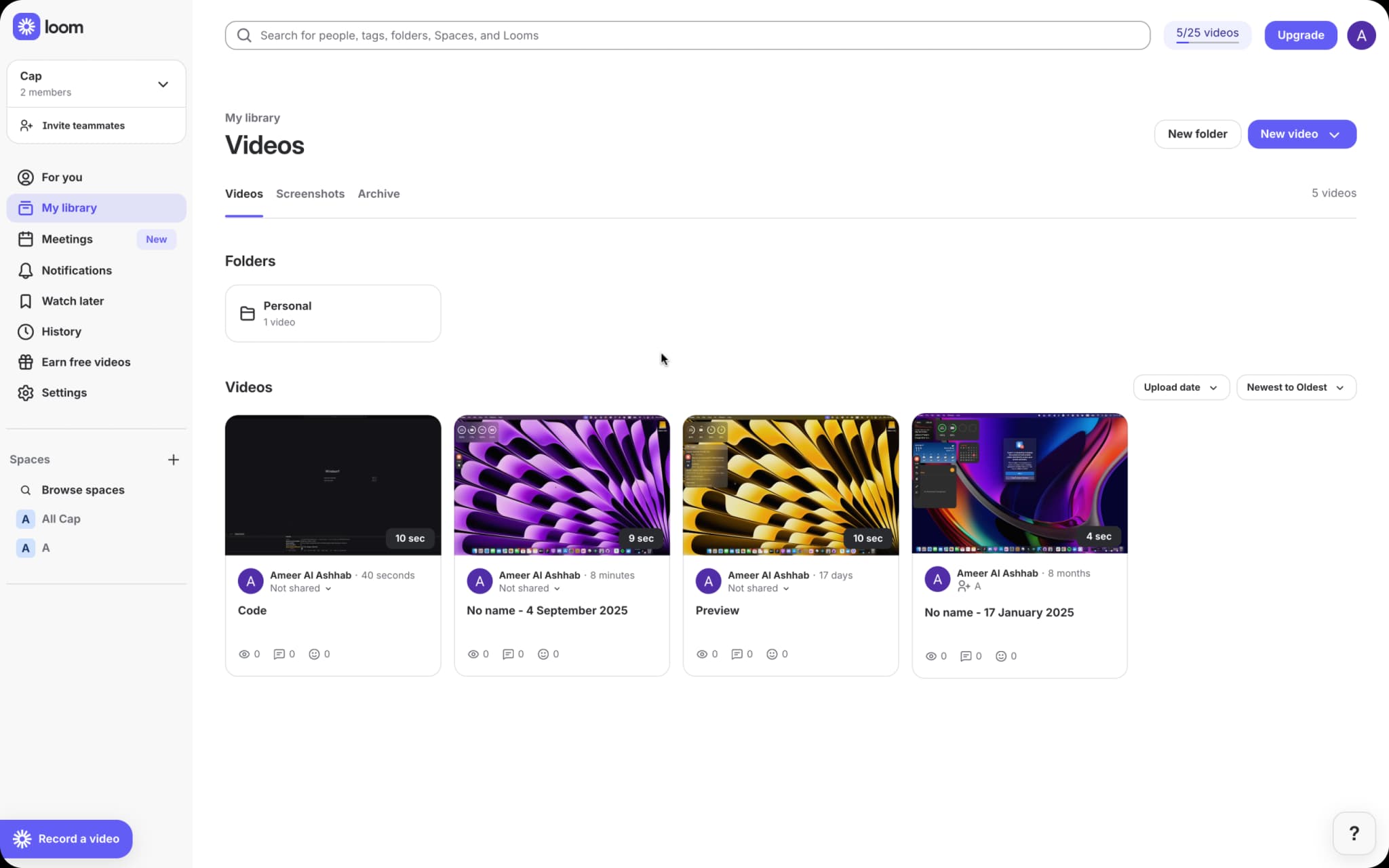 Loom Dashboard